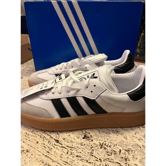 NEW ADIDAS Samba XLG M10.5/W11.5 White/Black IE1377 - Picture 7 of 11